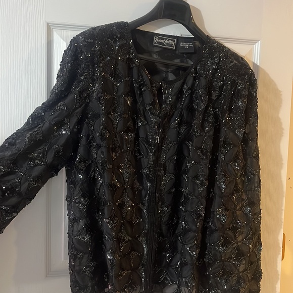 Vintage, sequence jacket, hook and eye closures - Picture 2 of 15